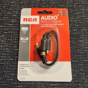 🔥 RCA Y Adapter Audio New in Unopened Package